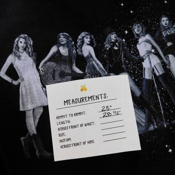 TAYLOR SWIFT Midnights Eras Navy Blue Crewneck Sweatshirt Pullover Concert Music - Picture 9 of 9